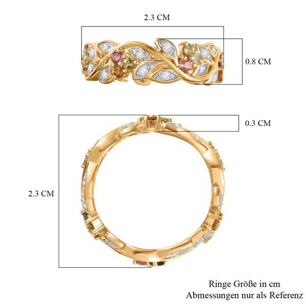 ALLORO AA Multi-Turmalin und Zirkon-Ring - 0.97 ct. image number 7