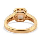 Natürlicher, äthiopischer Opal Solitär-Ring, 925 Silber Gelbgold Vermeil (Größe 20.00) ca. 0,94 ct image number 5