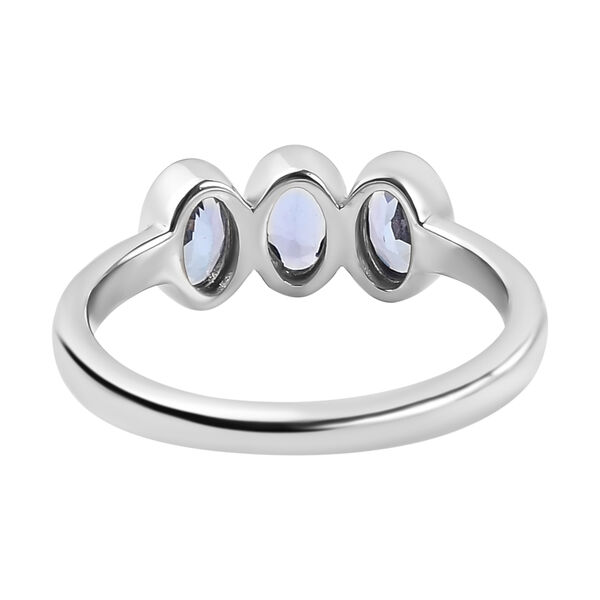 AA Tansanit-Ring, 925 Silber platiniert  ca. 0,72 ct image number 6