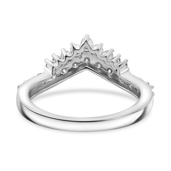 Moissanit Wishbone Ring - 0,57 ct. image number 6