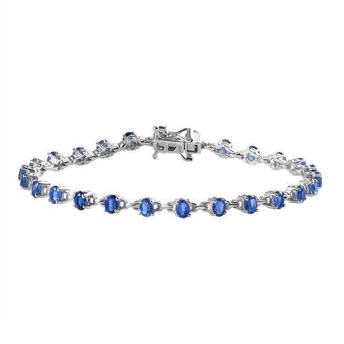 Kyanit Armband, ca. 19 cm, 925 Silber rhodiniert, ca. 5,75 ct. image number 0