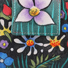 Sukriti - handbemalte Bi-Fold Brieftasche aus echtem Leder mit RFID Schutz, Größe 17,78x10x2,54 cm, Rot image number 6