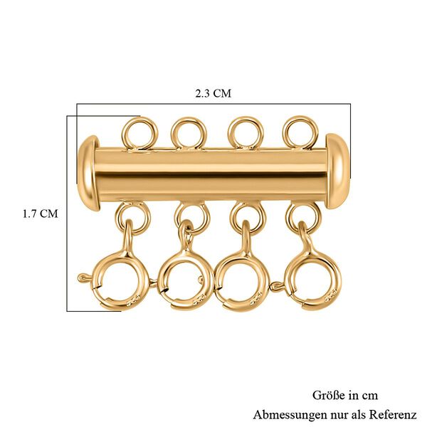 Halskette Verschluss in vergoldetem 925 Silber image number 3