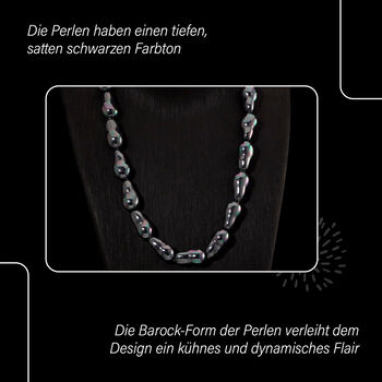 Tahiti Muschelkernperle Halskette, 50cm