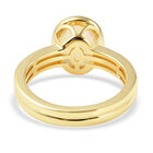 Natürlicher, äthiopischer Opal-Ring, 925 Silber Gelbgold Vermeil  ca. 1,45 ct image number 4