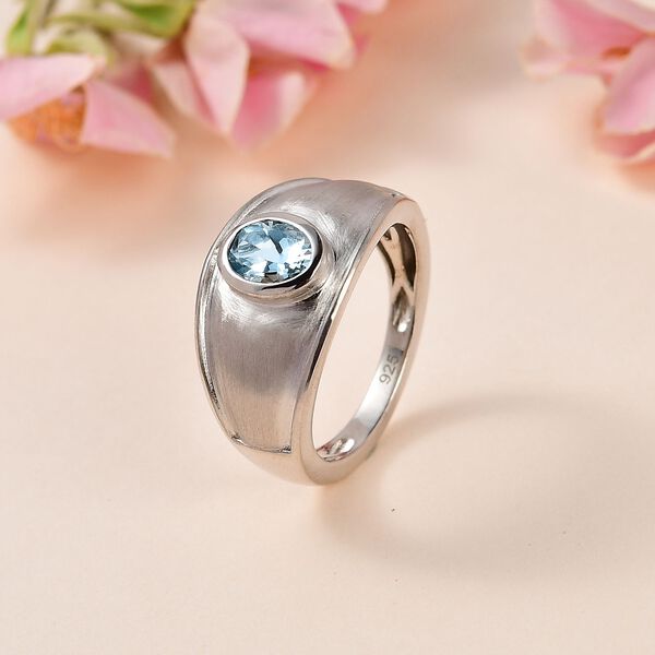 AAA Aquamarin Ring, ca. 0,67 ct. image number 2