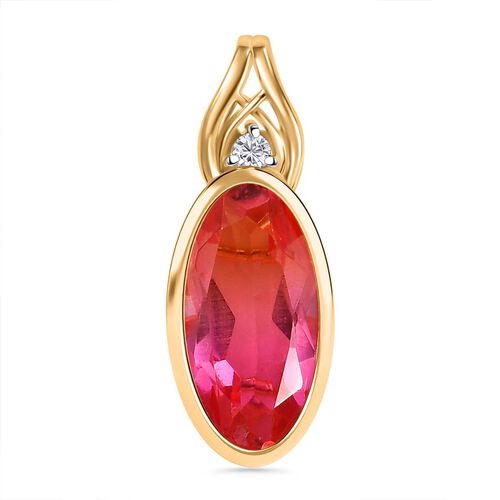 Sunset Triplett Quarz Anhänger, ca. 3,56 ct. image number 0