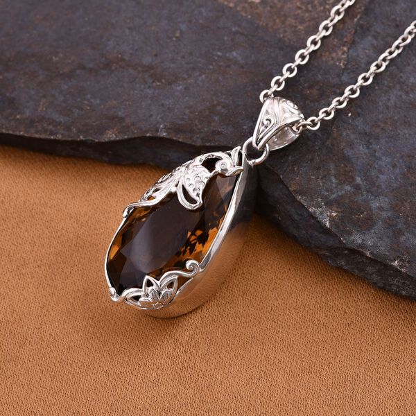 Citrin Anhänger 925 Silber ca. 27,89 ct. image number 1