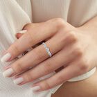 LUXURIANT DIAMOND - Lab Grown Diamant SI-GH Ring 925 Silber Rhodiniert und 750 Gelbgold Vermeil (Größe 17.00) ca. 0.50 ct