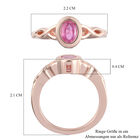 Premium Ilakaka Rosa Saphir Solitär-Ring, 925 Silber rosévergoldet, 1,09 ct. image number 6