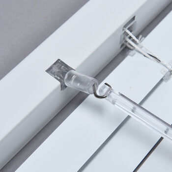 Klemmjalousie aus Aluminium, Gr&ouml;&szlig;e 60x130 cm, Wei&szlig;