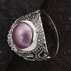 Royal Bali Kollektion - Rosa Mabenperlen Ring, 925 Silber (Größe 16.00) image number 1
