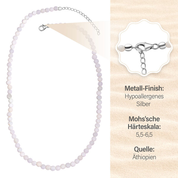 Pristine weiße Opal-Halskette image number 9