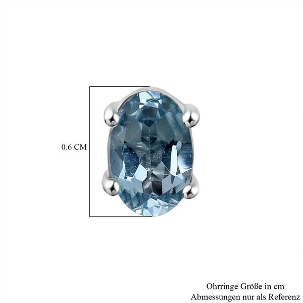 D'Joy Blautopas Ohrringe - 1 ct. image number 4