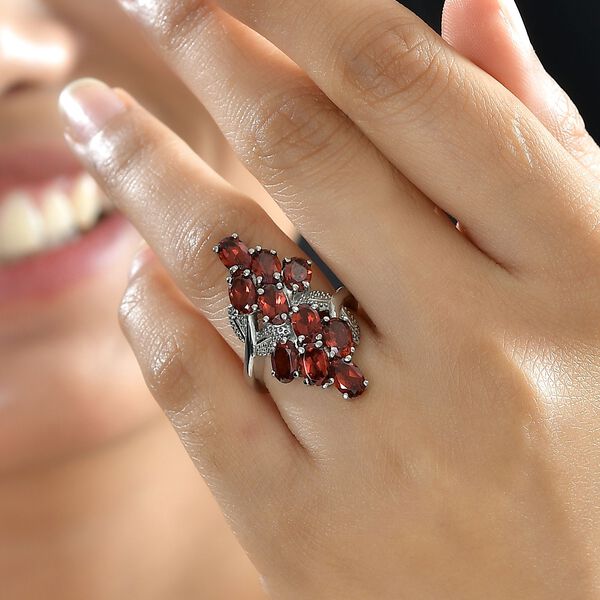 Roter Granat Ring - 6,61 ct. image number 2