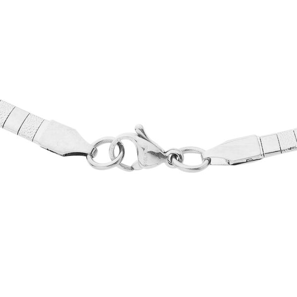 3er-Set, Halskette, Armband und Ohrringe in Silberton image number 4