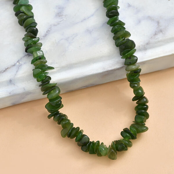 Nephrit Halskette 70 cm ca. 355.00 ct image number 1