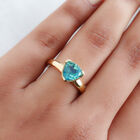 Pfau Triplett Quarz und weißer Zirkon-Ring - 2,09 ct. image number 2