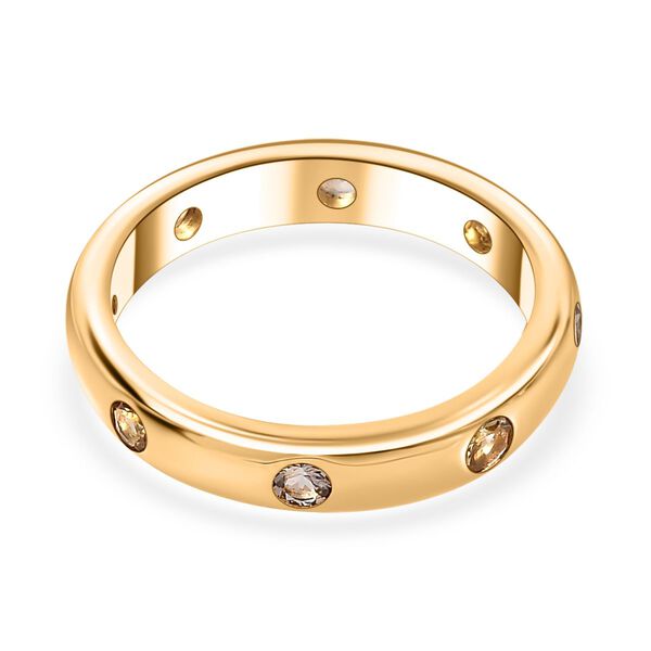 AA nat&uuml;rlicher, goldener Tansanit-Ring - 0,59 ct. image number 6