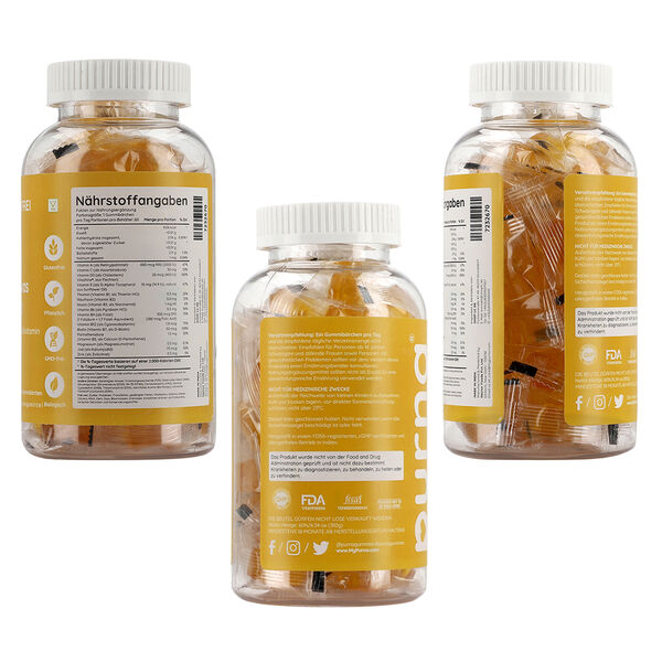 PURNA komplette Multivitamin 60 Gummib&auml;rchen, Mangogeschmack image number 8
