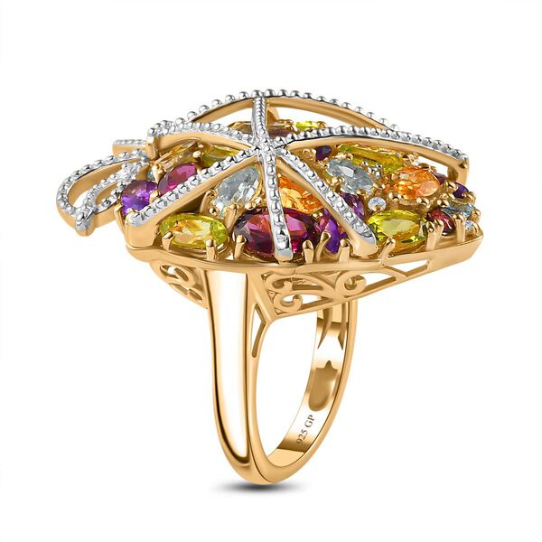 GP Amore Kollektion- Mehrfarbiger Edelstein, Zirkon und blauer Saphir-Ring- 9,29 ct. image number 5