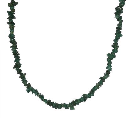 Gr&uuml;ner Aventurin Kette 91 cm ca. 215.00 ct