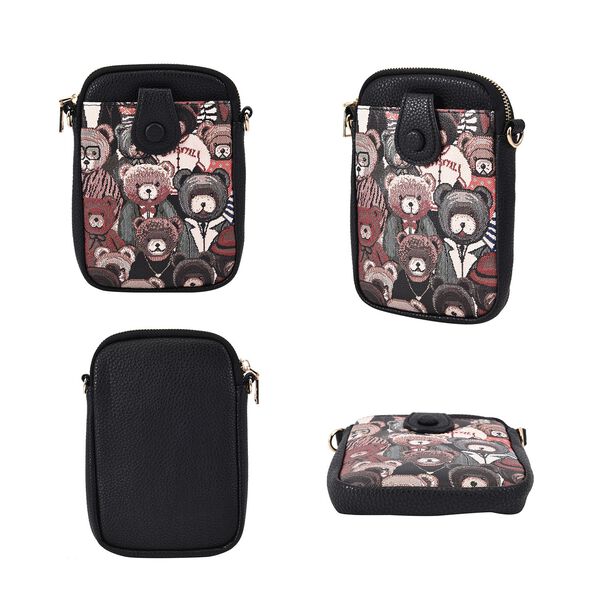 Crossbody Tasche aus Kunstleder, B&auml;r image number 4