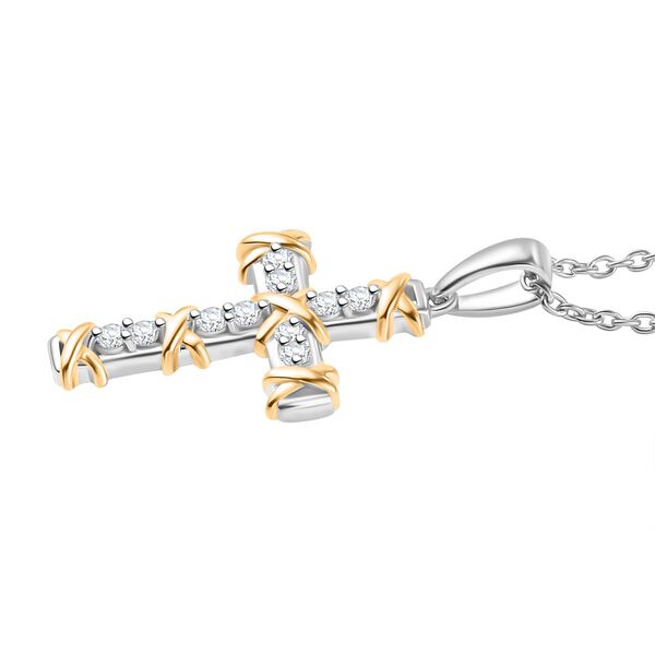 LUXURIANT SI Labor Diamant Anh&auml;nger mit 45cm Kette - 0,25 ct. image number 4