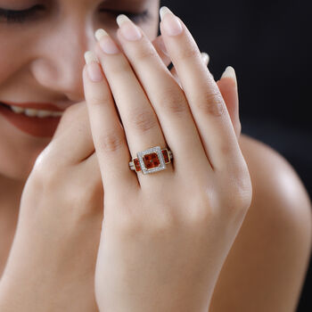 AA Salamanca Feueropal und Zirkon Ring - 1,31 ct.