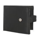 Herrengeldbörse aus echtem Leder mit RFID Schutz, Schwarz image number 3