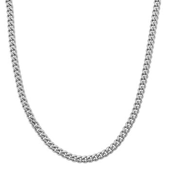 DESIGNER INSPIRIERT Panzer 316L Edelstahl Halskette ca. 45 cm ca. 55,70g, Silberfarben