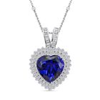 CHAIRMAN VAULT COLLECTION - AAAA Tansanit, Weißer Diamant Anhänger, zertifiziert und geprüft, 950 Platin ca. 23.46 ct