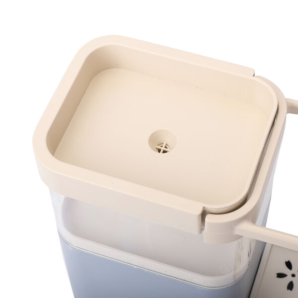 Flüssigseifenspender mit Aufhänger, Blau und Creme image number 4