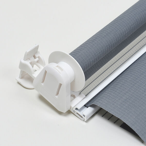 Easy-Klemm - 2-lagiges Fensterrollo, Dunkelgrau&nbsp; image number 3