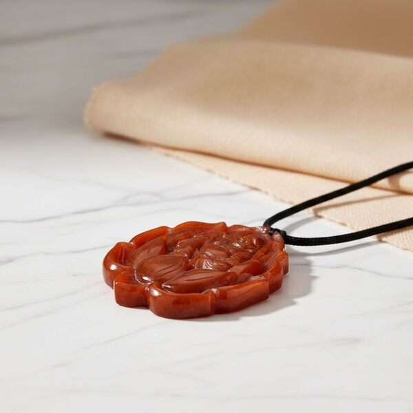 Rote Jade Halskette Flexibles(ca. 71 cm) ca. 120,00 ct. image number 2