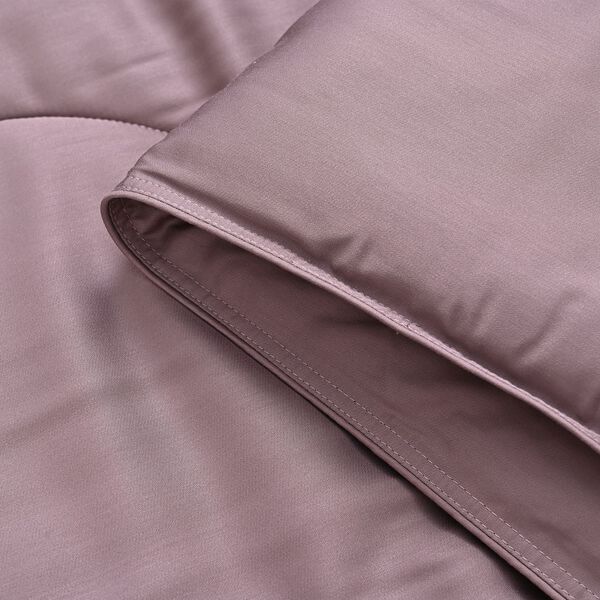 Winterbettdecke aus Bambusfaser mit eleganter Steppung und 100% Seidenfüllung, Flieder image number 7