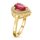 ILIANA AAA Rubellit und Diamant SI G-H Ring 750 Gelbgold  ca. 2,12 ct image number 2