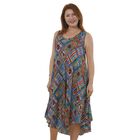 TAMSY - bedrucktes Kleid, Viskose, 60x105 cm, mehrfarbig Boh&egrave;me-Muster