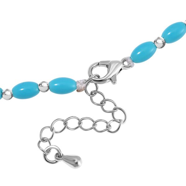 Sleeping Beauty Farbe Muschelkernperle Halskette ca. 50cm + 5cm Extender, Standard image number 5