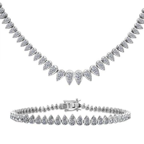 LUXURIANT DIAMOND- SGL zertifiziertes SI-GH Labor Diamant Armband und Halskette