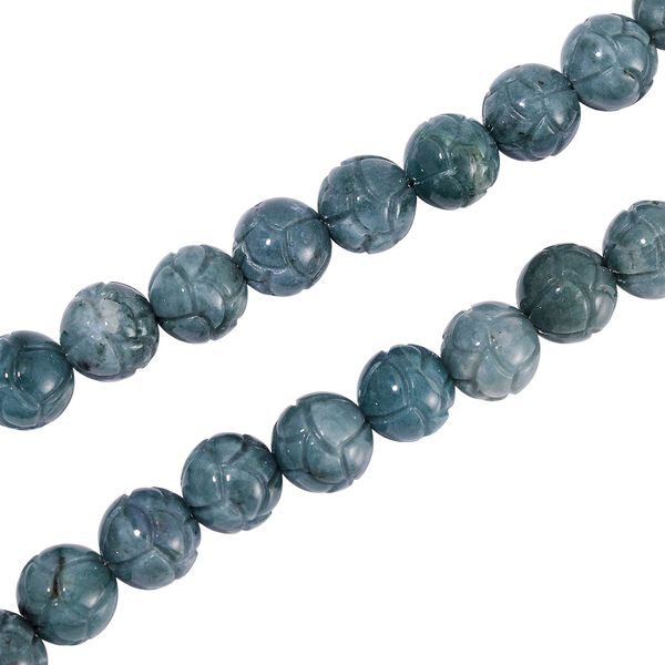 EXTREM SELTEN - Natürlicher Olmek Jadeit Halskette ca. 50 cm 925 Silber rhodiniert ca. 580.00 ct image number 4