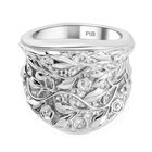 Florales Ranken-Design Ring, Reines Messing, (Größe 16.00)