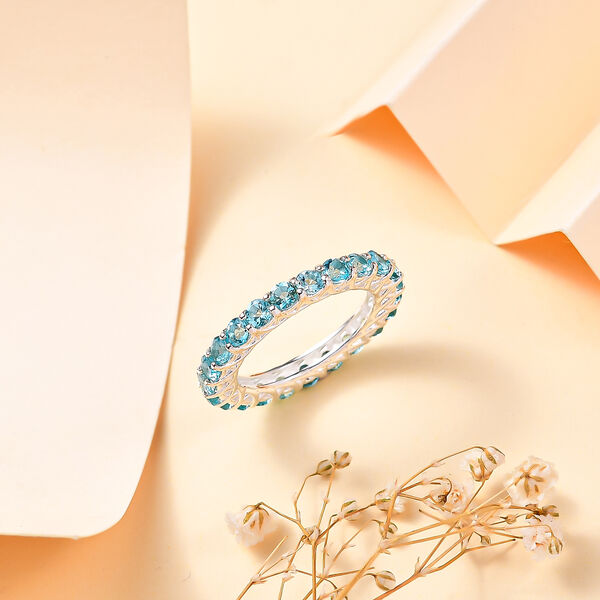 Blauer Apatit-Ring - 3,14 ct. image number 2