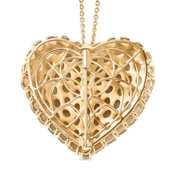 D'Joy AA Nat&uuml;rlicher, &auml;thiopischer Welo Opal Anh&auml;nger mit 45cm Kette - 10,30 ct. image number 5