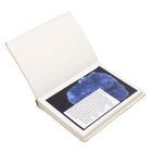 3er Set - Notizbuch mit Einband aus 100% echtem Leder, Kugelschreiber und Schlüsselanhänger gefüllt mit echtem Saphir image number 4