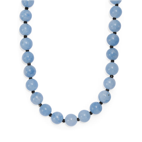 EverTrue Milchige Aquamarin und schwarze Spinell 50cm Halskette - 185 ct. image number 3