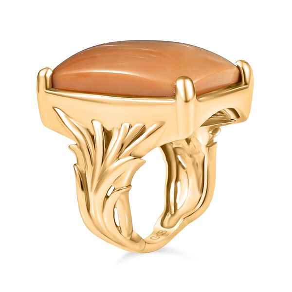 Oregon Karamell Opal Ring Messing (Gr&ouml;&szlig;e 17.00) ca. 17,28 ct image number 5