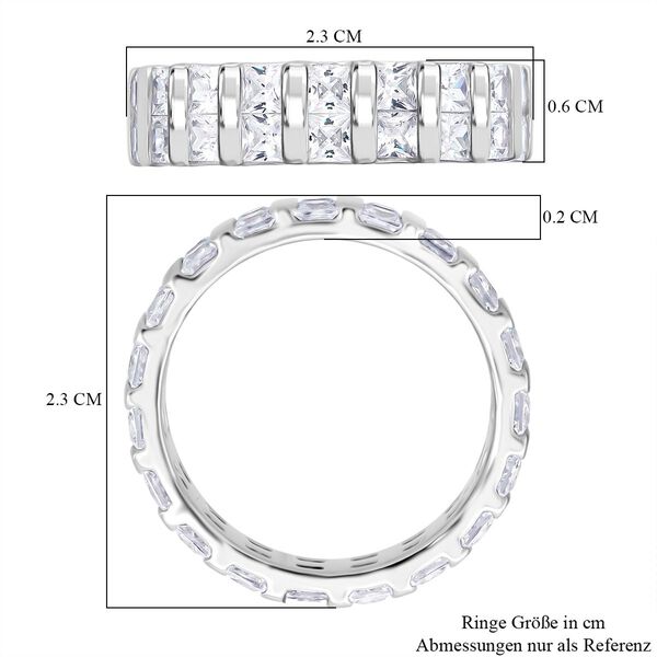 LUSTRO STELLA wei&szlig;er Zirkonia Eternity Ring image number 6