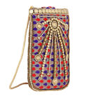 Handgefertigte Brokat Handtasche, Mehrfarbig image number 3