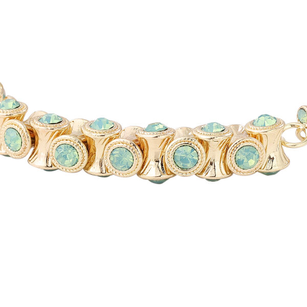 Peridot Kristall Armband ca. 19+5 cm Goldton image number 4